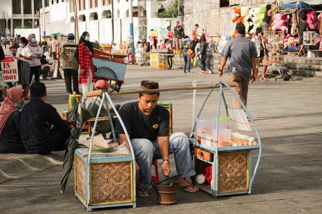 vendor, street, kerak telor, betawi, traditional, culture, traditional food, indonesian, man, male, outdoors, city, urban, jakarta, indonesia, jakarta, jakarta, jakarta, jakarta, jakarta